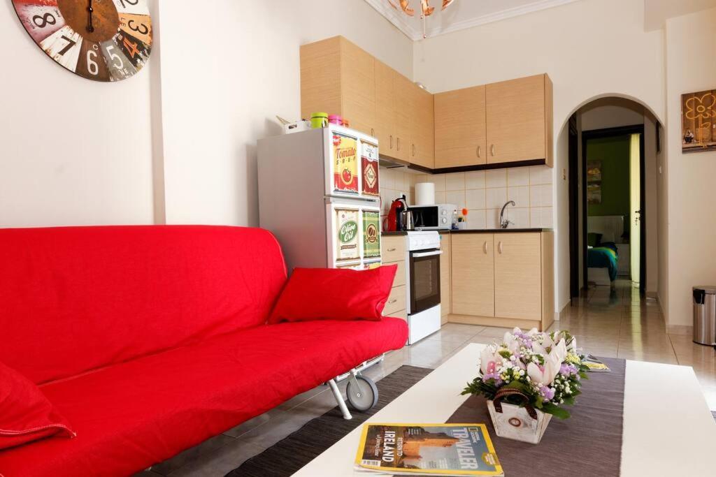 Big Terrace Near Metro And Athens Center Apartment Bagian luar foto