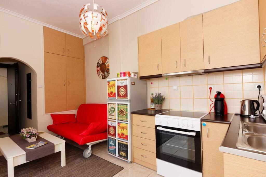 Big Terrace Near Metro And Athens Center Apartment Bagian luar foto