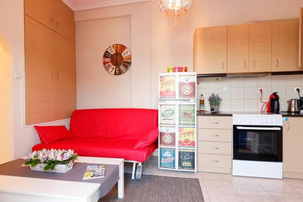 Big Terrace Near Metro And Athens Center Apartment Bagian luar foto